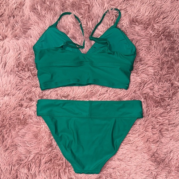 NWOT Aerie Malaysia Emerald Green Bikini Set - Picture 6 of 8